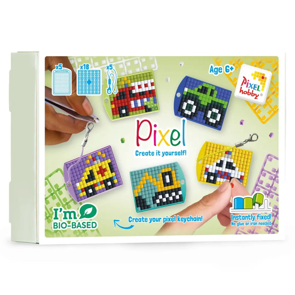Pixel Medaillon Thema Box Voertuigen