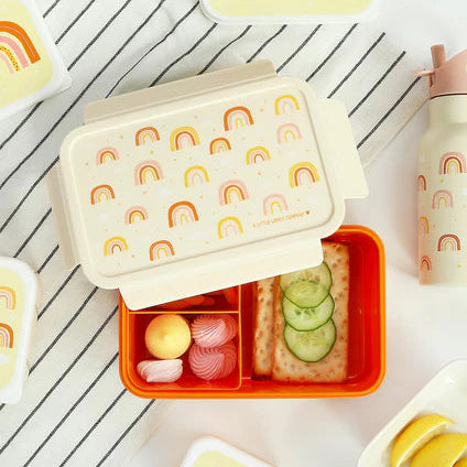 A Little Lovely Company Lunchbox Regenboog