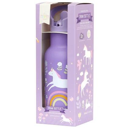 A Little Lovely Company RVS drinkfles unicorns