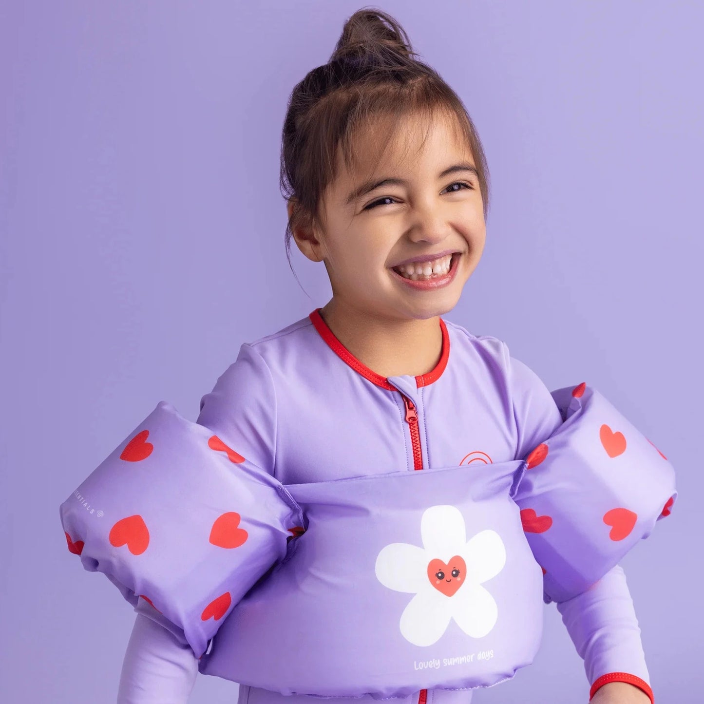 Swim Essentials Puddle jumper lila hartjes