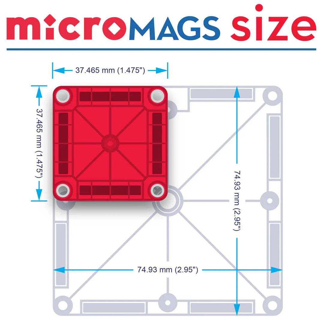 Magna-Tiles Micromags Travelset 26 stuks