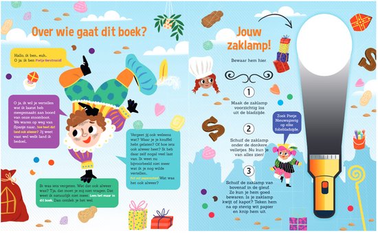Zaklampboek het heerlijk avondje van Sinterklaas
