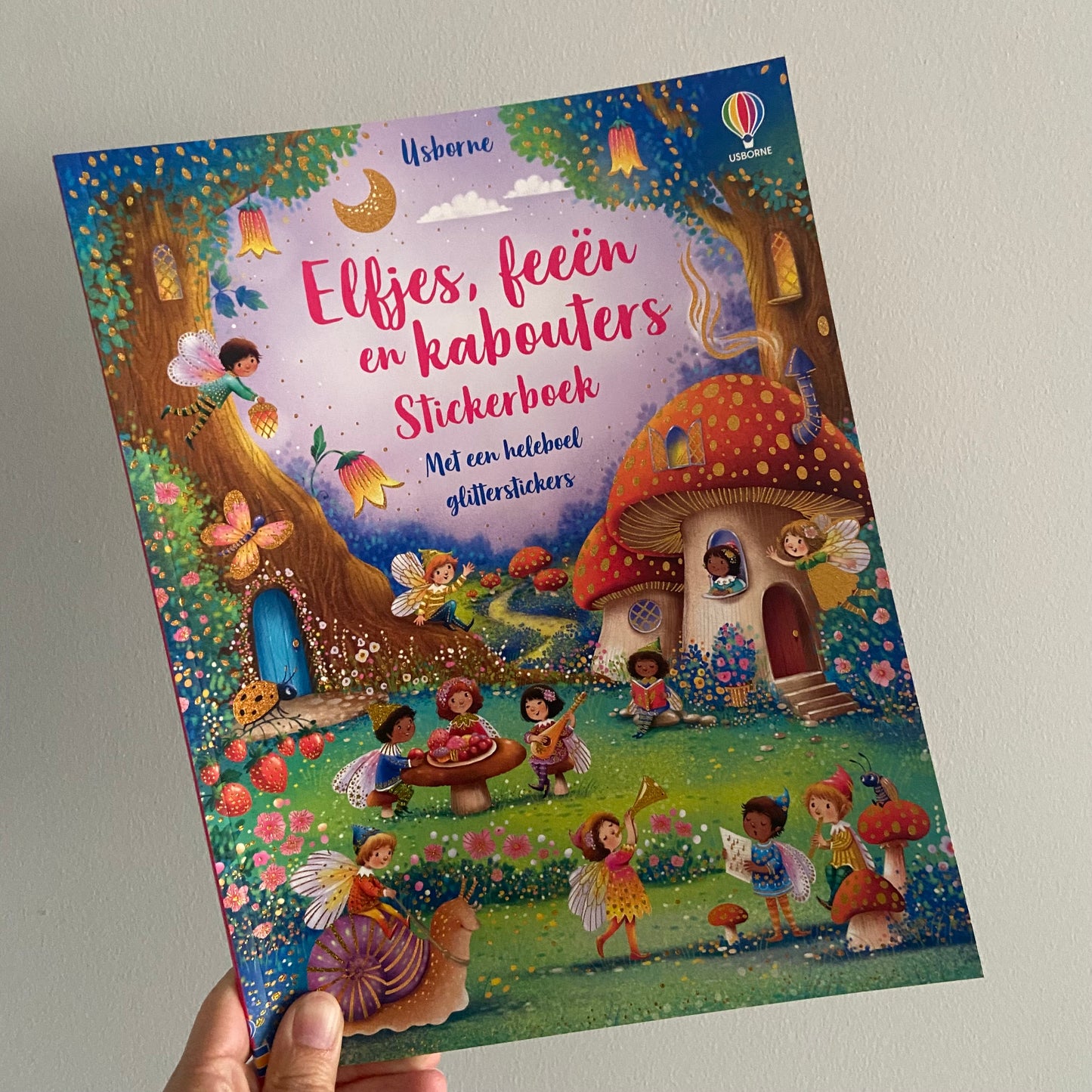 Usborn stickerboek elfjes, feeën en kabouters