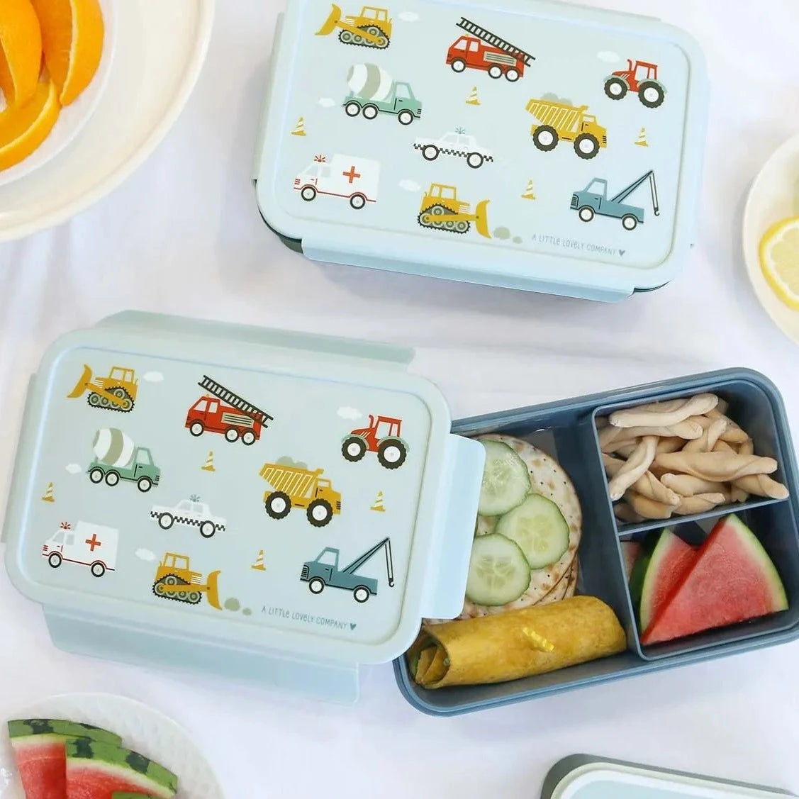 A Little Lovely Company Lunchbox voertuigen