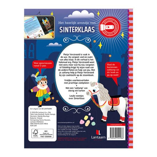 Zaklampboek het heerlijk avondje van Sinterklaas