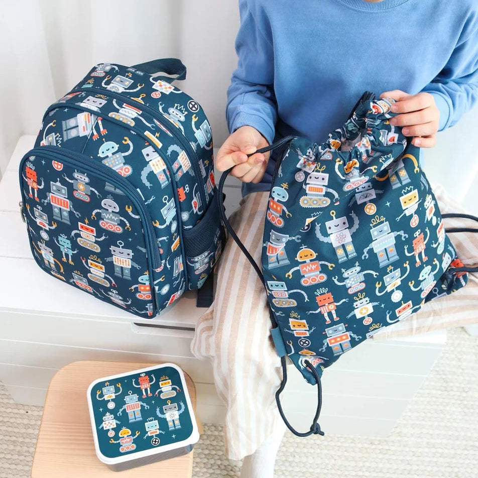 A Little Lovely Company Rugzak Robots