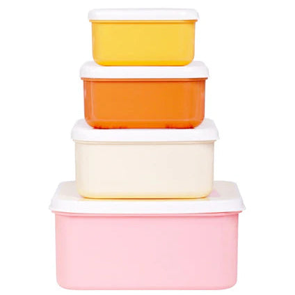 A Little Lovely Company Lunch en Snackbox Set Regenboog