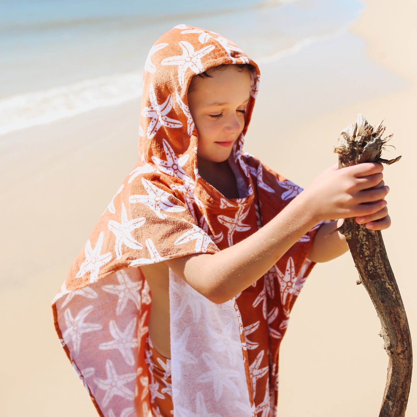 Strandponcho zeesterren Swim Essentials