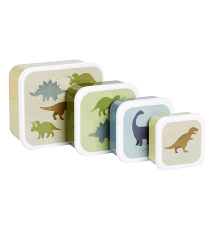 A Little Lovely Company Lunch en Snackbox Set Dinosaurussen