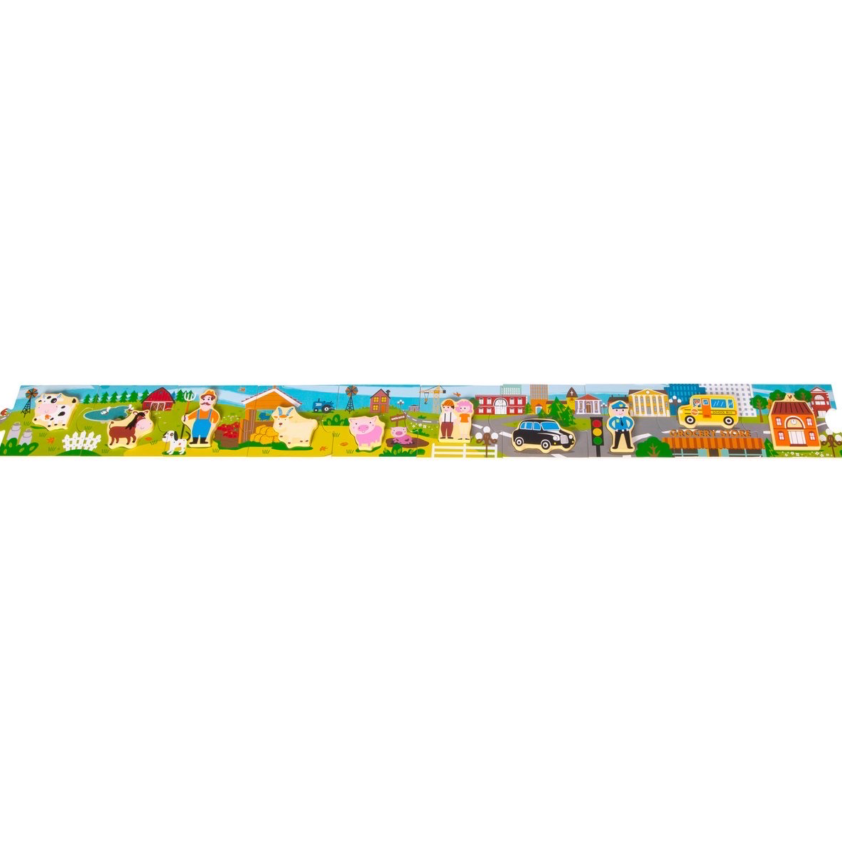 Small Foot Houten puzzel Stad
