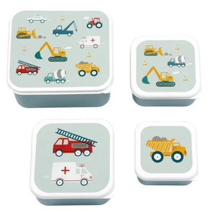 A Little Lovely Company Lunch en snackbox set voertuigen A little lovely company