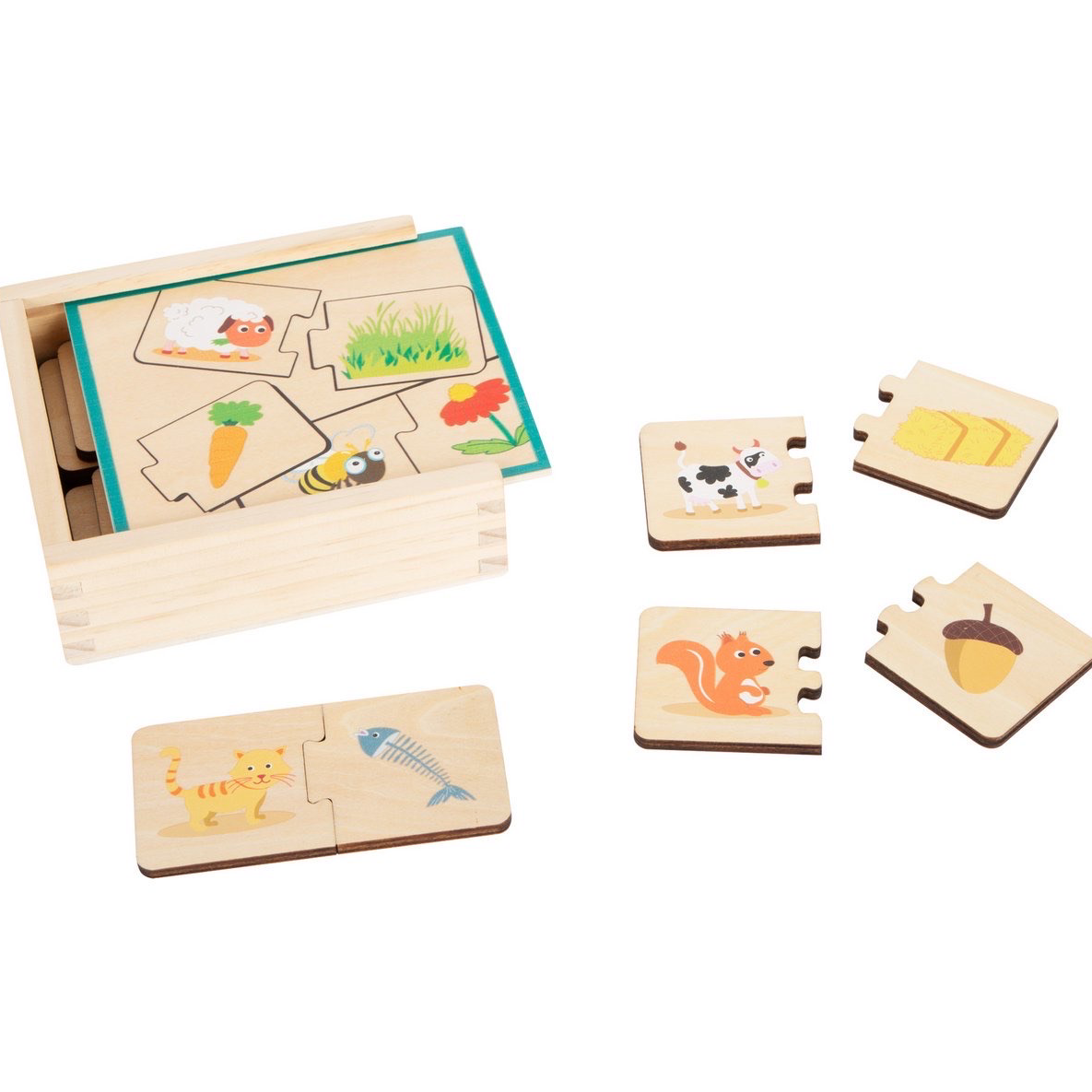 Small Foot Houten puzzel Dieren voeren