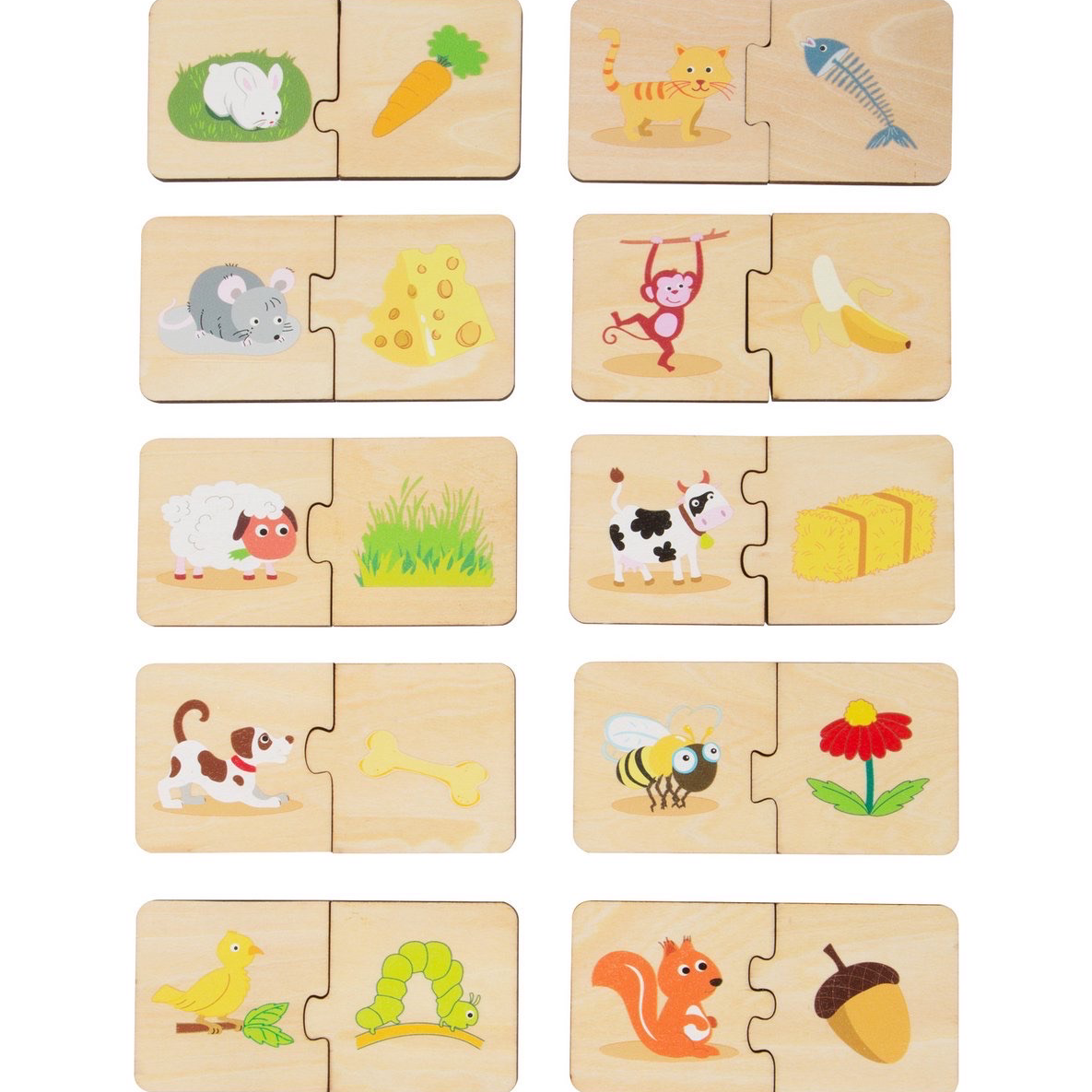 Small Foot Houten puzzel Dieren voeren