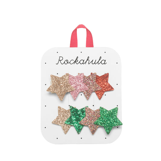 Rockahula glitter ster clips