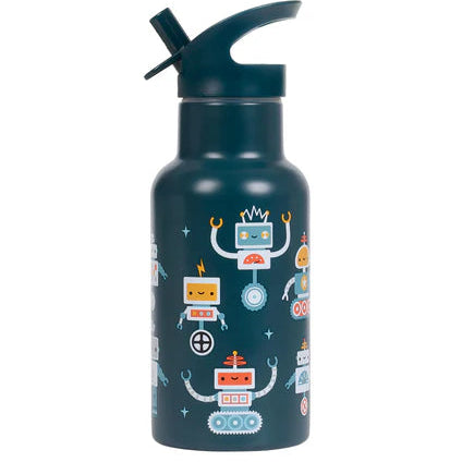 A Little Lovely Company RVS Drinkfles Robots