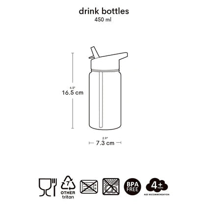 A Little Lovely Company Drinkfles Hartjes