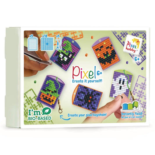 Pixel Medaillon Thema Box Halloween