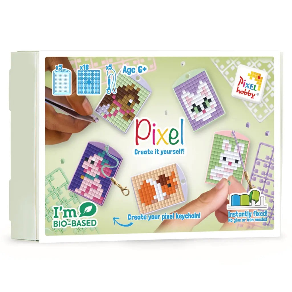 Pixel Medaillon Thema Box Huisdieren