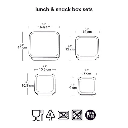 A Little Lovely Company Snackbox Set Fun