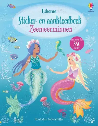 Usborn sticker en aankleedboek zeemeerminnen