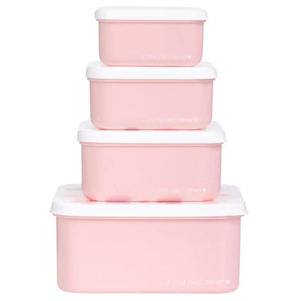 A Little Lovely Company Lunch en Snackbox Set Hartjes