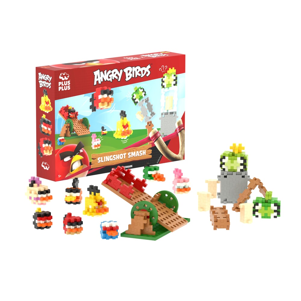 Plus Plus Angry Birds Slingshot Smash  (300 stukjes)